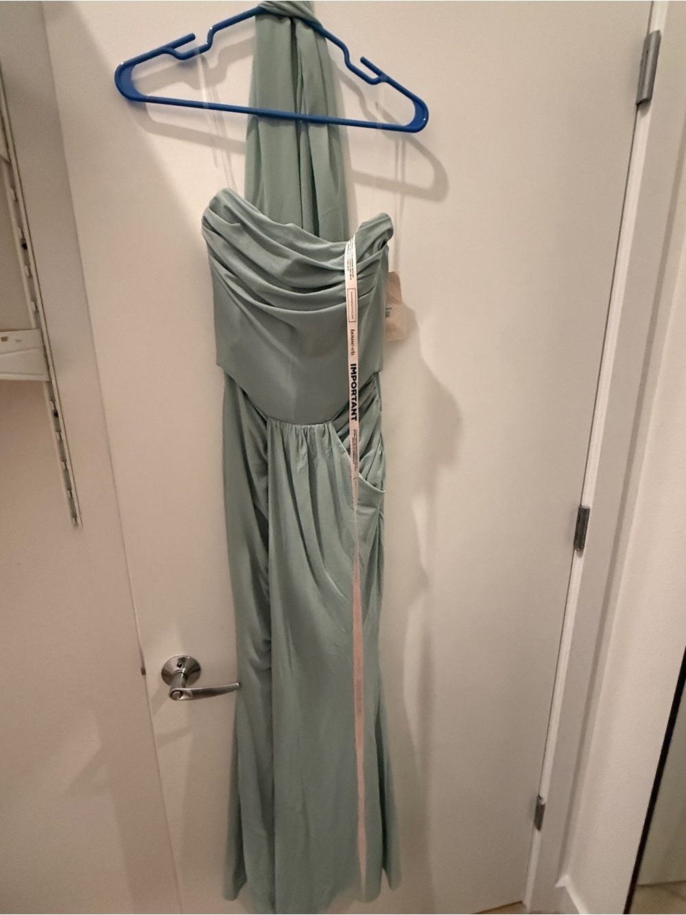 House of CB Portia strapless dress with Scarf